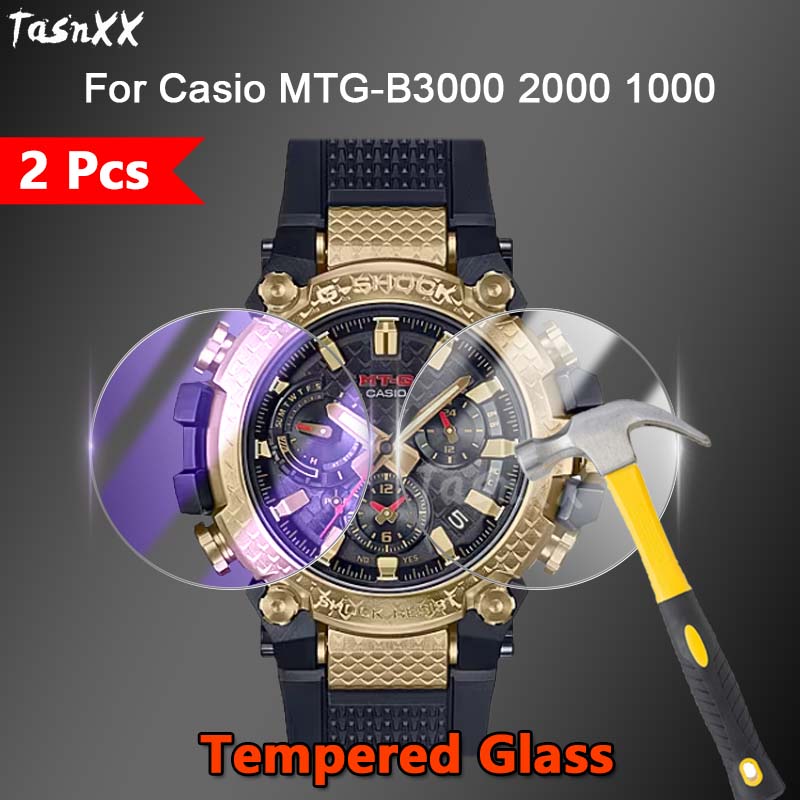 Casio Watches Smartwatch - 2ชิ้นสำหรับ Casio MTG-B3000 MTG-B2000 2.5D สมาร์ทวอท์ช