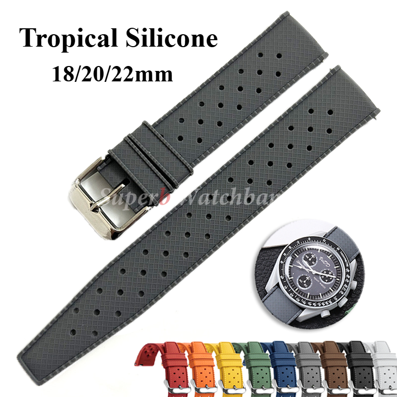 Seiko Watches Smartwatch - Tropical นาฬิกาซิลิโคน QUICK RELEASE 18 มม.20