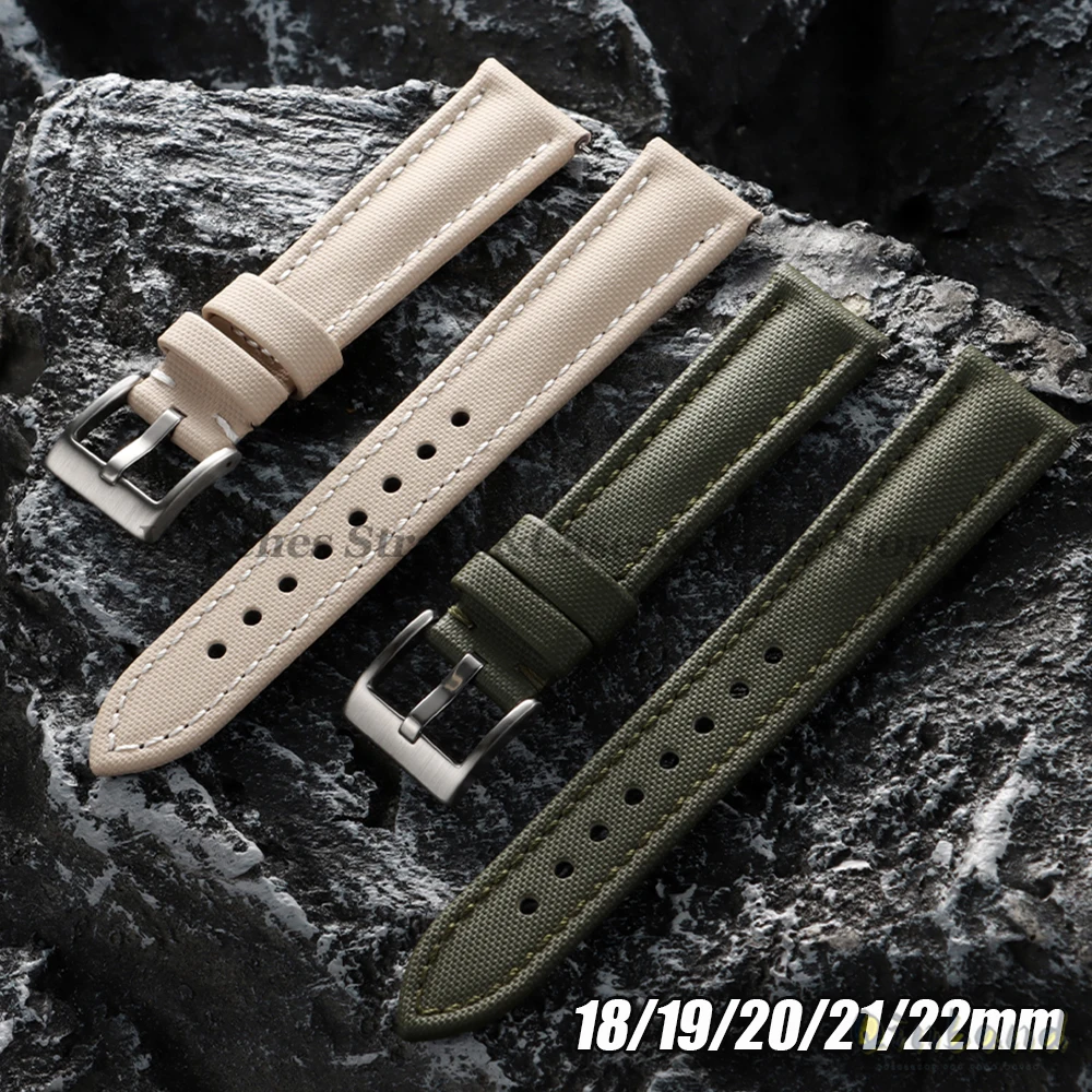 Seiko Watches Smartwatch - QUICK RELEASE Sailcloth นาฬิกา 18/19/20/21/22 มม.สําหรับ