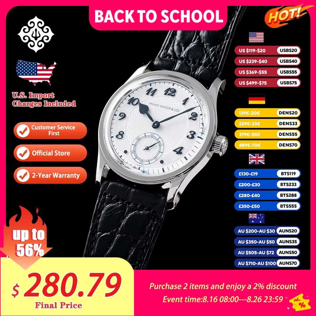 Smartwatch Imported Watches For Men - IX&DAO IPOSE 2026 นาฬิกาควอตซ์ผู้ชายขนาด 36 มม.