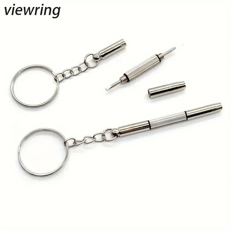 Watchmaker Screwdriver - ไขควงเหล็ก ไขควงแว่นตา ชุดซ่อมนาฬิกาพร้อมพวงกุญแจ เครื่องมือพกพา ไขควงความแม่นยำสูง