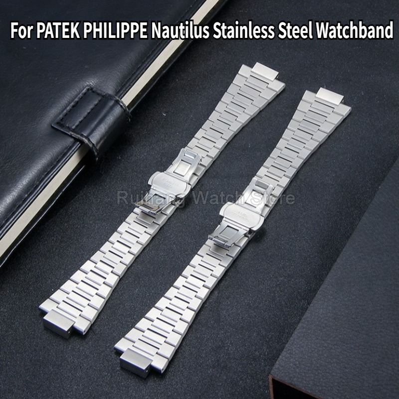Patek Philippe Watch Aquanaut - สายนาฬิกาสแตนเลสความแข็งแรงสูง 13x25 มม.สําหรับ PATEK PHILIPPE Nautilus