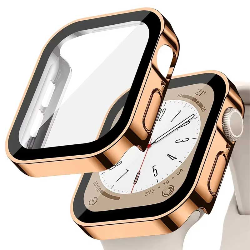Smartwatch Watches For Women Smart - กระจก + ปลอกสำหรับเคส Apple Watch Series