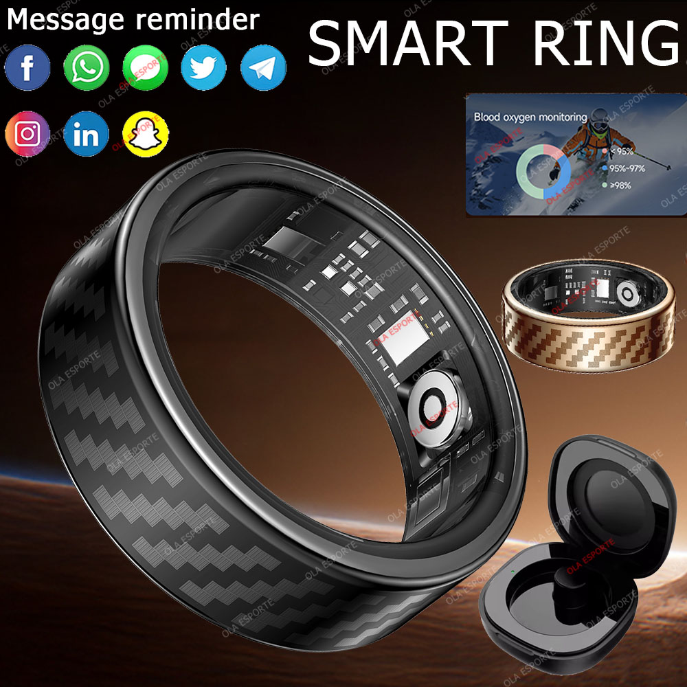 Smartwatch Health Watches For Men - แหวนสมาร์ทรุ่นใหม่ล่าสุด แจ้งเตือนสายโทรและข้อความ ควบคุมด้วยท่าทางมือ ตรวจสอบสุขภาพ กันน้ำ IP68