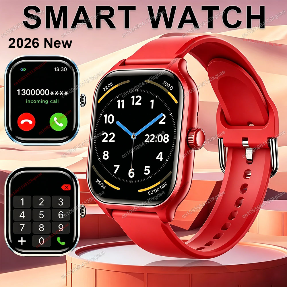 Smartwatch Watches Gift For Women - 2026 ใหม่สมาร์ทวอทช์บลูทูธโทรเตือนข้อความการตรวจสอบสุขภาพ GPS ตัวติดตามกีฬาสมาร์ทวอทช์ของขวัญสำหรับผู้ชายและผู้หญิง Hw12