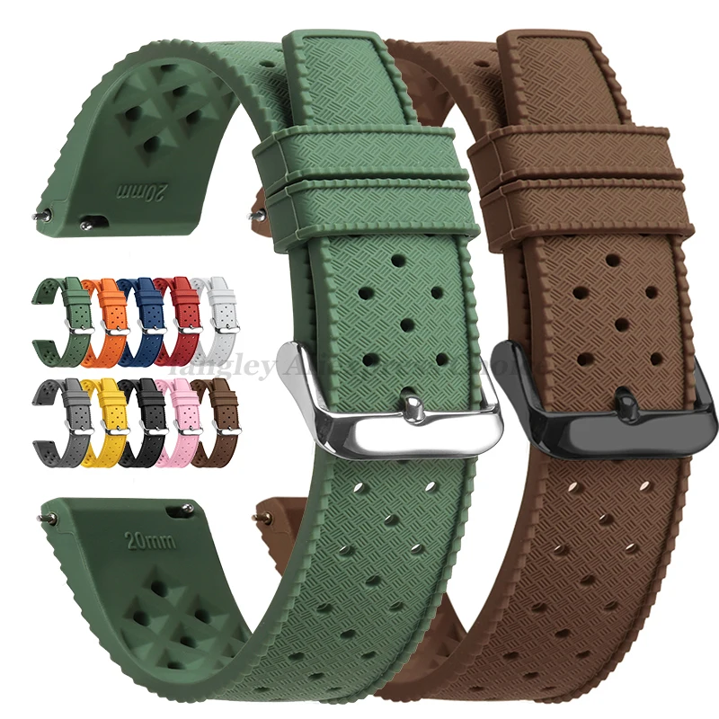 Seiko Watches Smartwatch - Tropical นาฬิกาซิลิโคน QUICK RELEASE Watchband 18