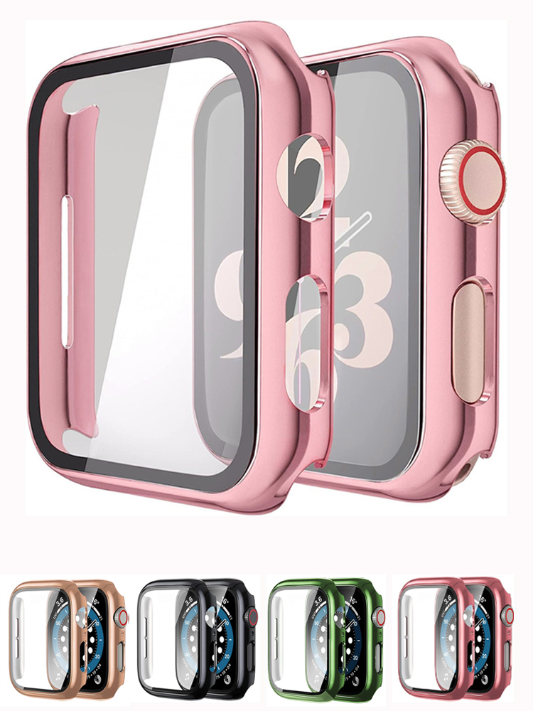 Smartwatch Watches For Women Smart - อุปกรณ์เสริมกระจก + เคสสำหรับ Apple Watch 44มม.