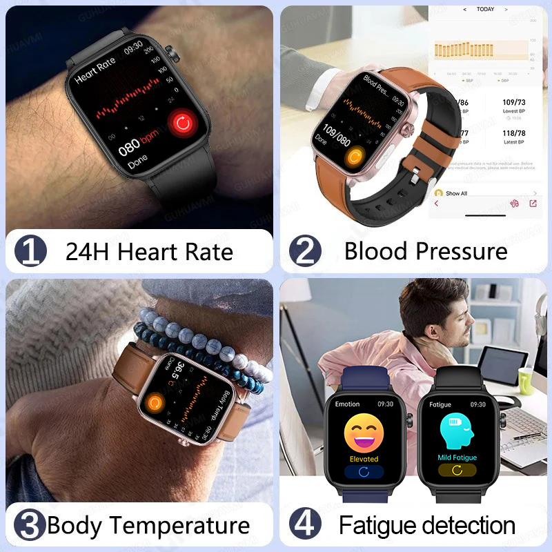 สมาร์ทวอทช์เพื่อสุขภาพรุ่นใหม่ - Smartwatch Health Watches For Men บทวิจารณ์และราคา