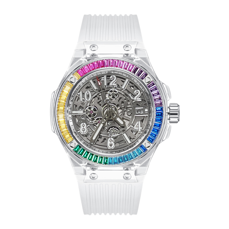 HANBORO นาฬิกาอัตโนมัติสำหรับผ - Skeleton Mechanical Watch บทวิจารณ์และราคา