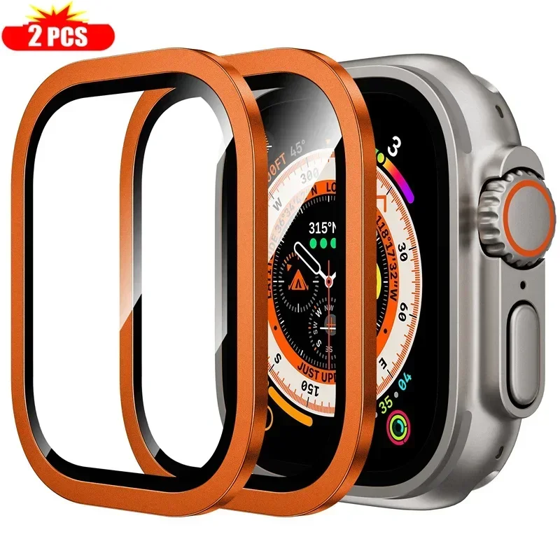 กรอบโลหะไทเทเนียม 2 ชิ้นสําหรั - Smartwatch Watches Gift For Women บทวิจารณ์และราคา