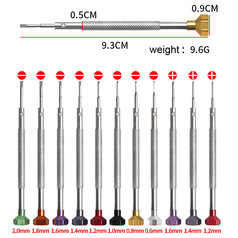 ไขควงสแตนเลสอัลลอยด์ 0.6 มม.-2 - Watchmaker Screwdriver บทวิจารณ์และราคา