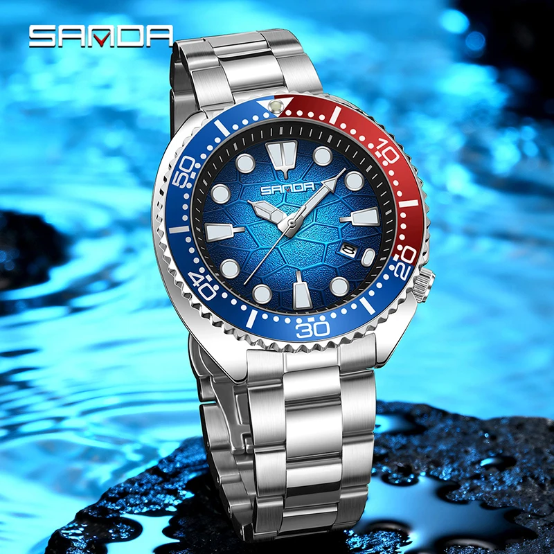 นาฬิกาควอตซ์ผู้ชาย SANDA Class - Smartwatch Casual Watches For Men บทวิจารณ์และราคา