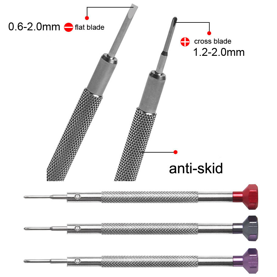 0.6-2.0มม.สแตนเลสสตีลอัลลอยด์ไ - Watchmaker Screwdriver บทวิจารณ์และราคา