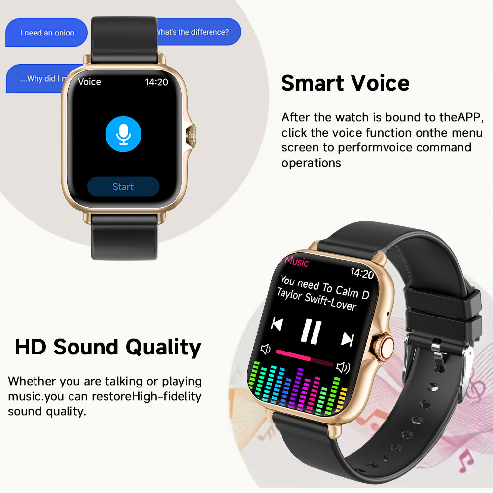 สมาร์ทวอทช์หน้าจอ 1.83 นิ้ว รุ - Smartwatch Watches Gift For Women บทวิจารณ์และราคา