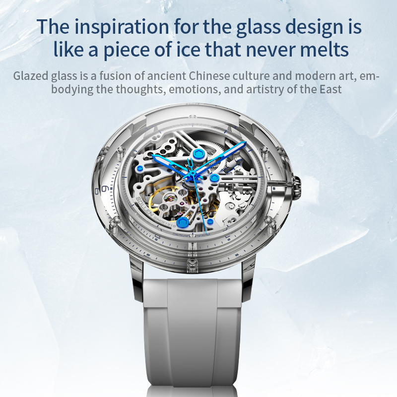 นาฬิกาข้อมือผู้ชายแบบกลไกที่ปร - Skeleton Mechanical Watch บทวิจารณ์และราคา