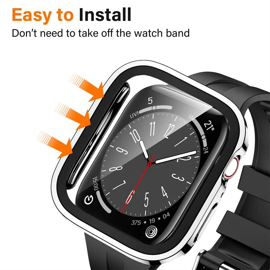 แก้ว + ฝาครอบสําหรับ Apple Wat - Smartwatch Watches For Women Smart บทวิจารณ์และราคา