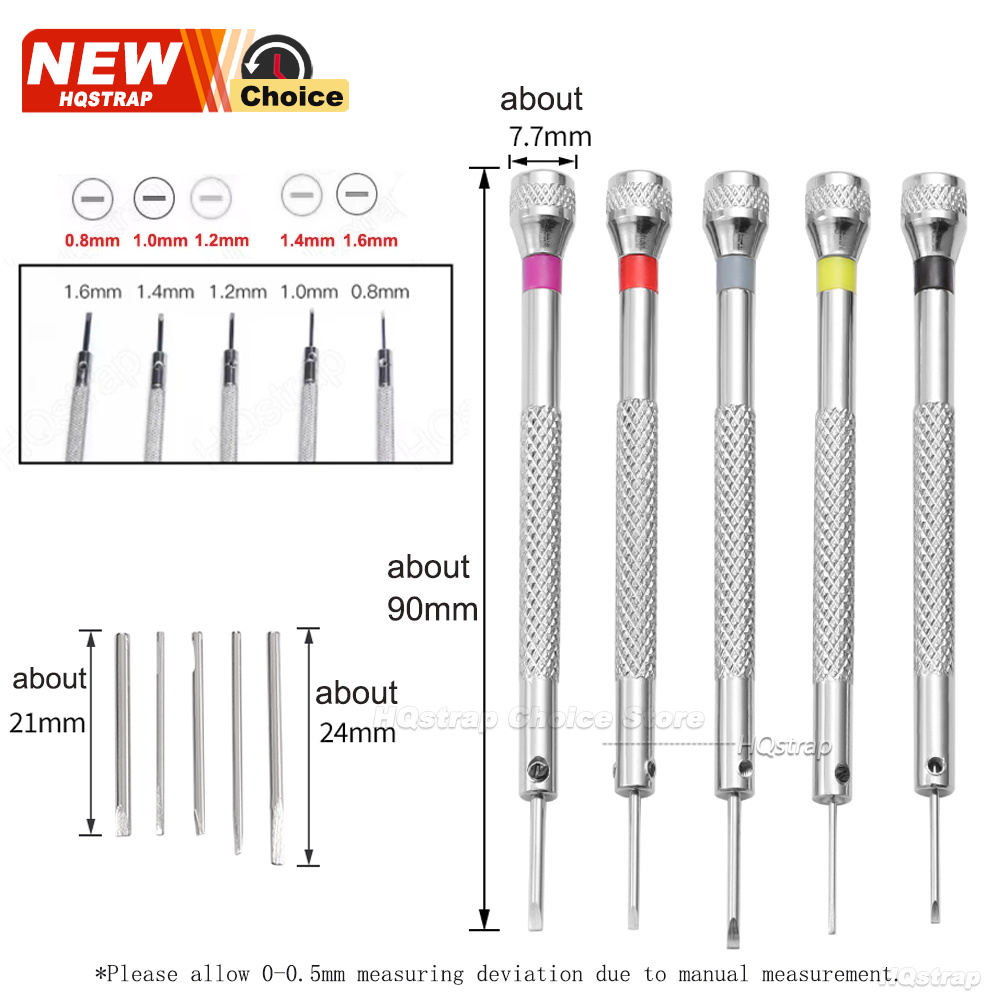 ชุดไขควงเหล็ก 5 ชิ้น/ชุด ขนาด  - Watchmaker Screwdriver บทวิจารณ์และราคา
