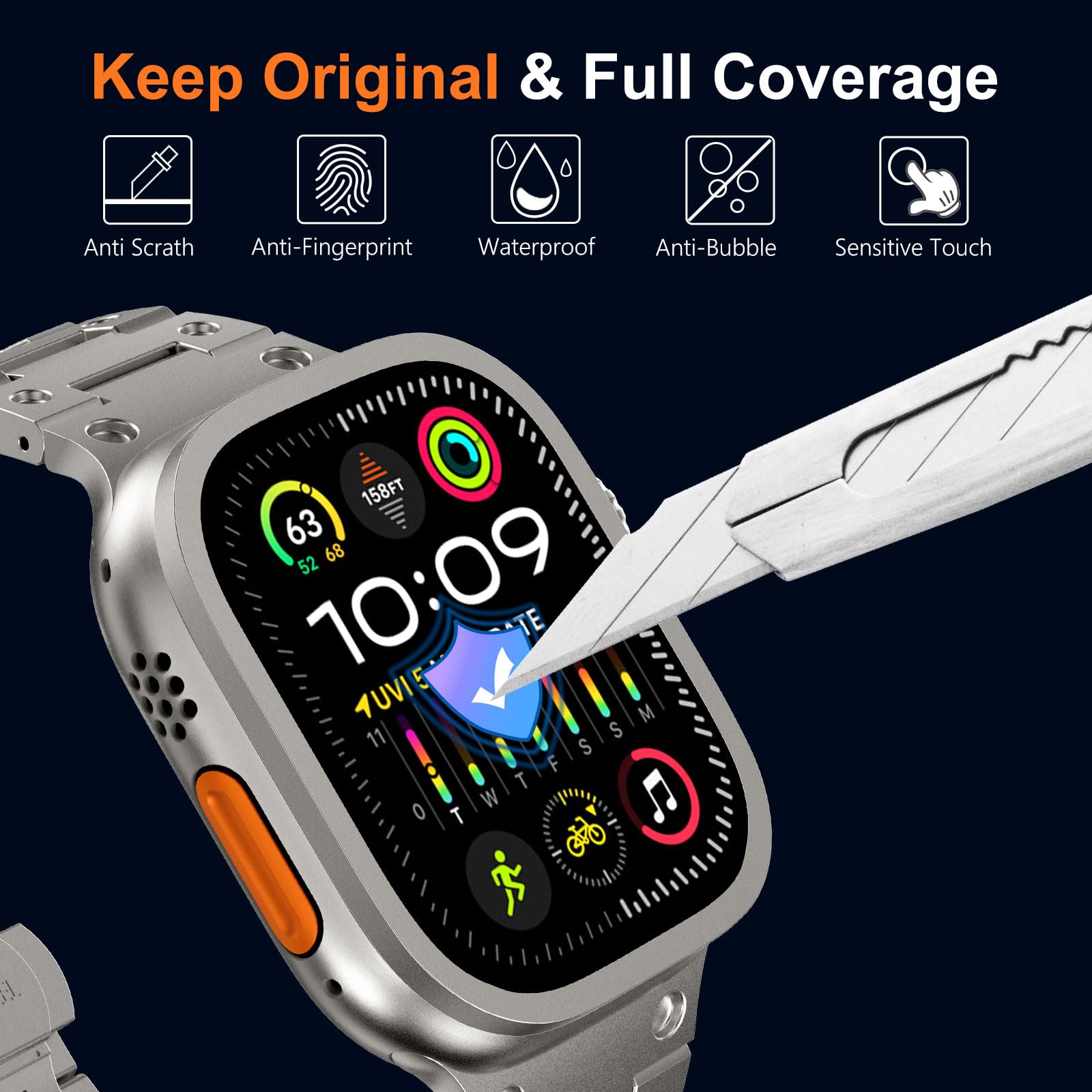 กระจกนิรภัยสําหรับ Apple Watch - Smartwatch Watches Gift For Women บทวิจารณ์และราคา