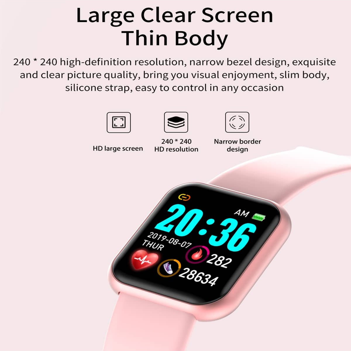 นาฬิกาสมาร์ทวอทช์สายรัดข้อมือฟ - Smartwatch Watches For Women Smart บทวิจารณ์และราคา