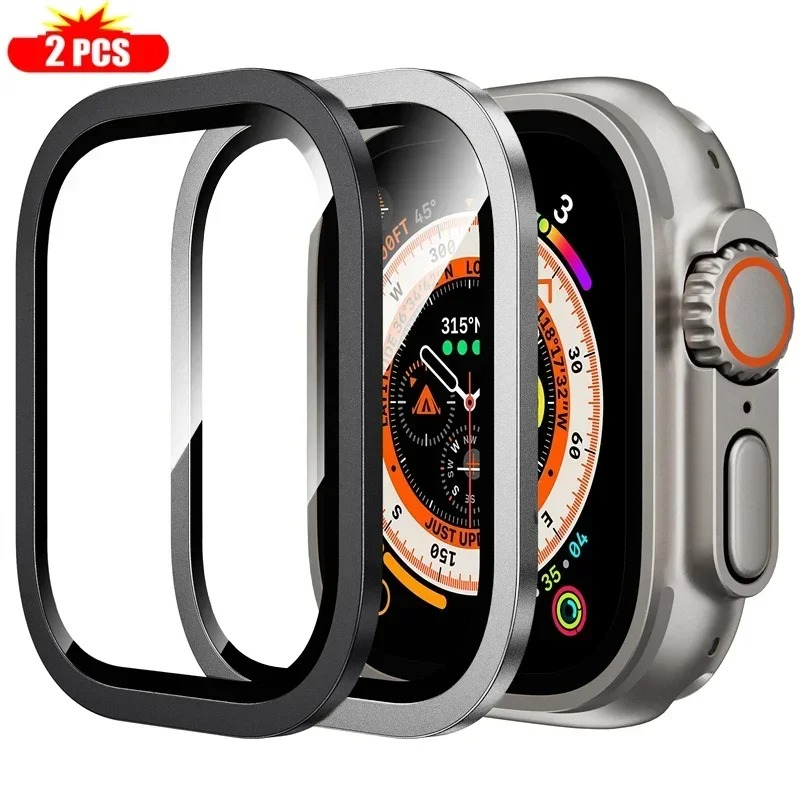 2PCS กระจกนิรภัยสําหรับ Apple  - Smartwatch Watches Gift For Women บทวิจารณ์และราคา