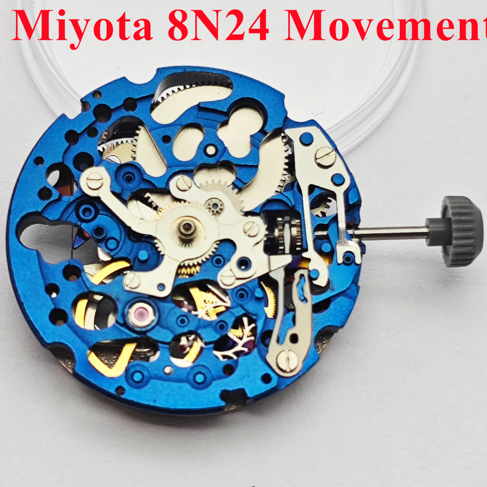 กลไกนาฬิกา Miyota 8N24 อัตโนมั - Skeleton Mechanical Watch บทวิจารณ์และราคา