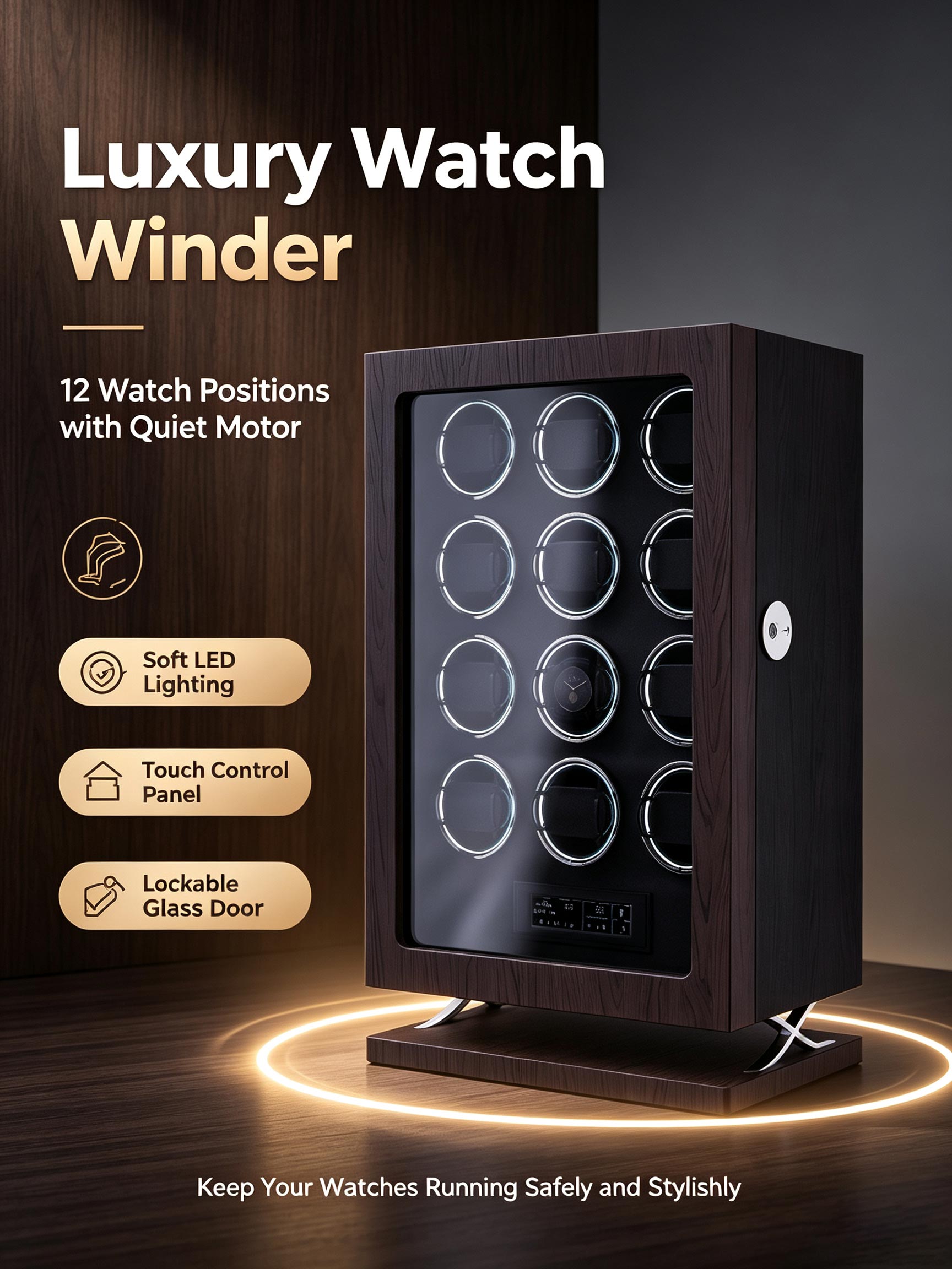 IBBETON กล่องหมุนนาฬิกาอัตโนมั - Tag Watches Smartwatch บทวิจารณ์และราคา