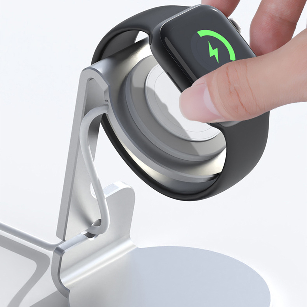 อลูมิเนียมBracket Charger Dock - Watch Charging Dock บทวิจารณ์และราคา