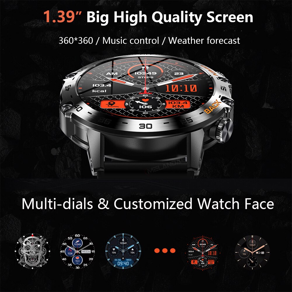 นาฬิกาสมาร์ทวอทช์ MEVADEN Stee - Smartwatch Health Watches For Men บทวิจารณ์และราคา
