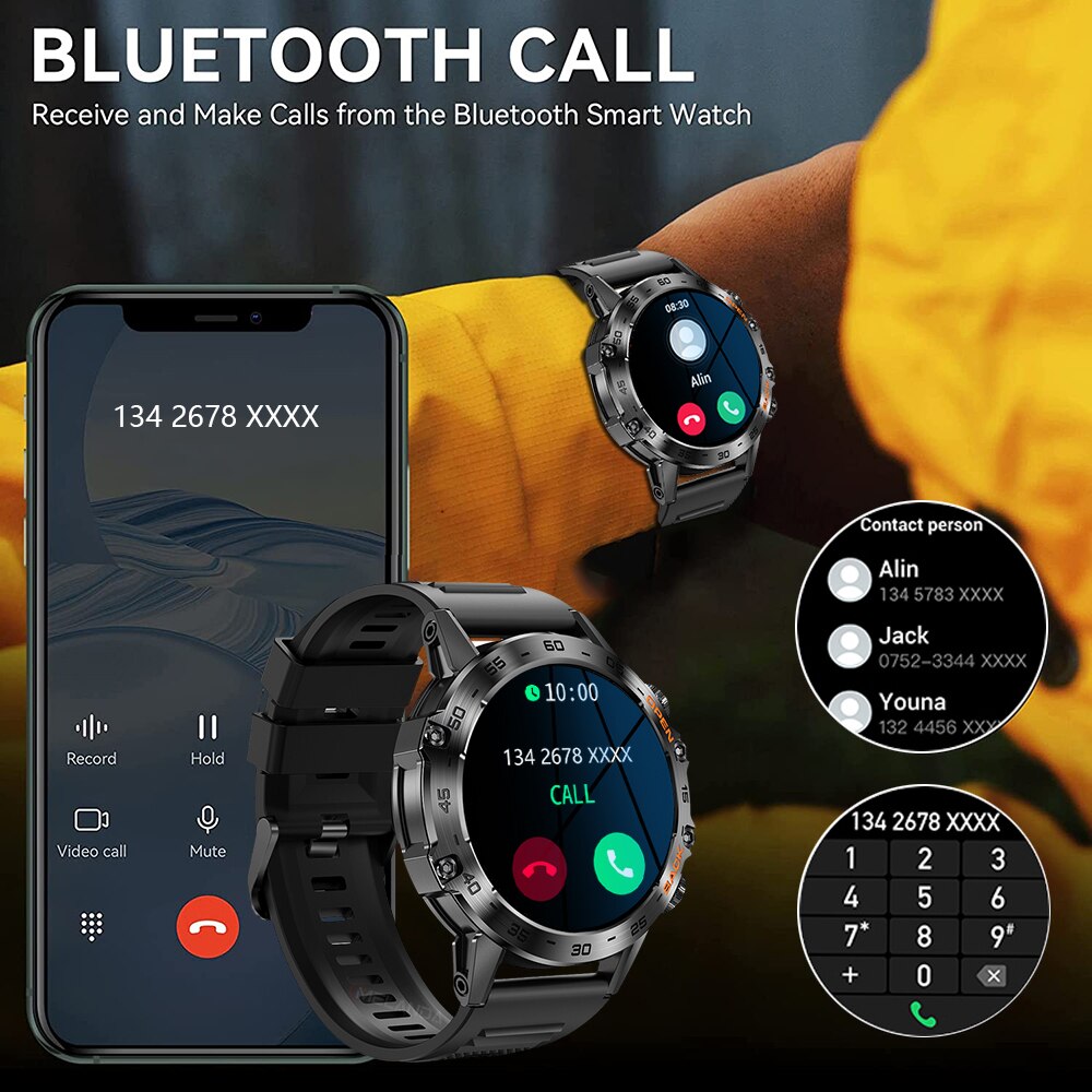 นาฬิกาสมาร์ทวอทช์ MEVADEN Stee - Smartwatch Health Watches For Men บทวิจารณ์และราคา