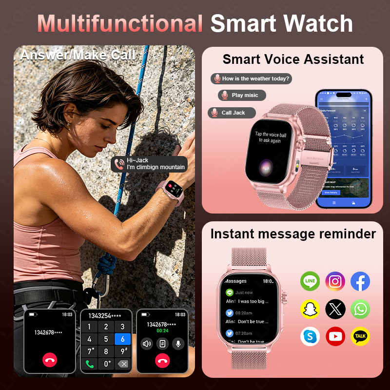 สมาร์ทวอทช์รุ่นใหม่ปี 2026 แบต - Smartwatch Watches Gift For Women บทวิจารณ์และราคา