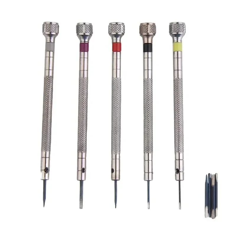 ไขควงเหล็กขนาด0.8-1.6มม. 5ชิ้น - Watchmaker Screwdriver บทวิจารณ์และราคา