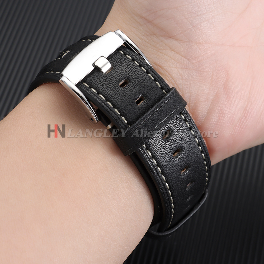 สายนาฬิกาหนังวินเทจ 22 มม. เย็ - Seiko Watches Smartwatch บทวิจารณ์และราคา
