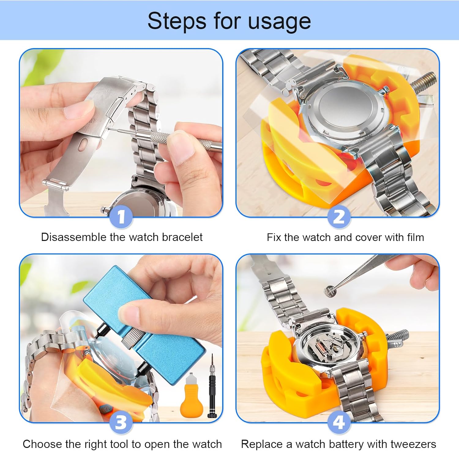 ชุดเปลี่ยนแบตเตอรี่นาฬิกา32ชิ้ - Watchmaker Screwdriver บทวิจารณ์และราคา