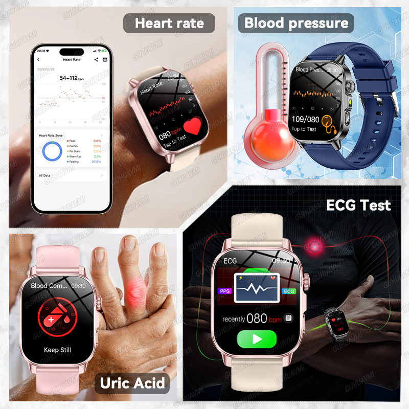 สมาร์ทวอทช์เพื่อสุขภาพรุ่นใหม่ - Smartwatch Health Watches For Men บทวิจารณ์และราคา