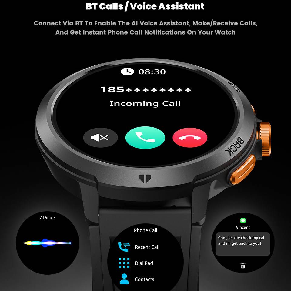 นาฬิกาอัจฉริยะ LEADOYS C33 พร้ - Smartwatch Health Watches For Men บทวิจารณ์และราคา