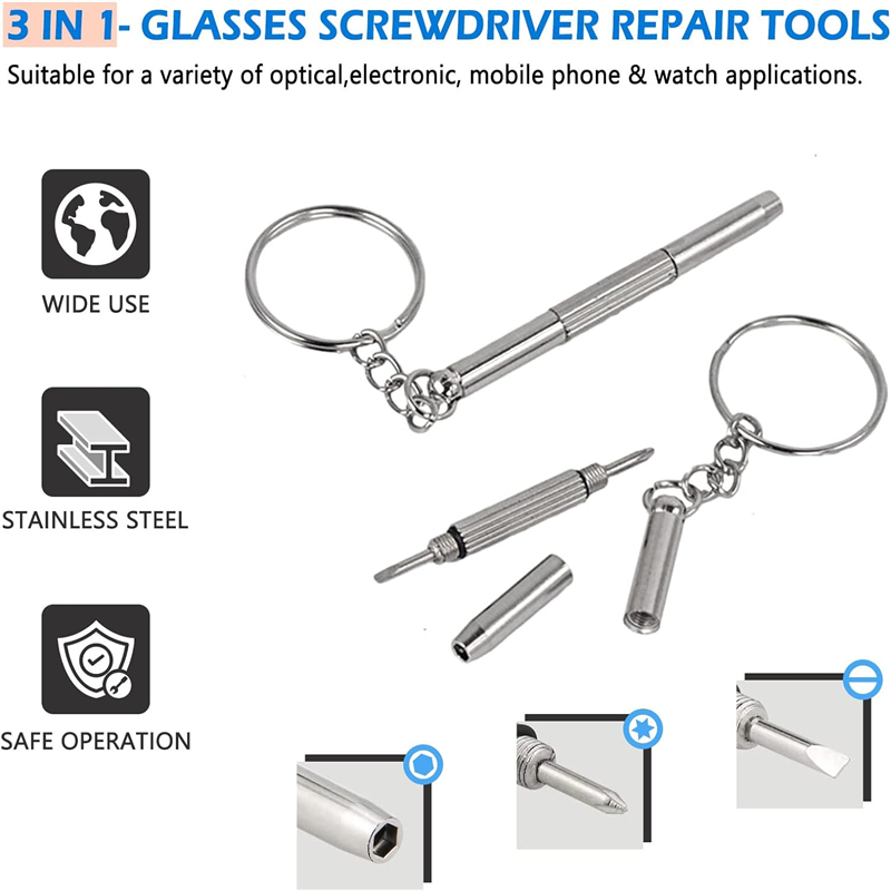 มินิมือแว่นตาไขควง 3-in-1 ชุดซ - Watchmaker Screwdriver บทวิจารณ์และราคา