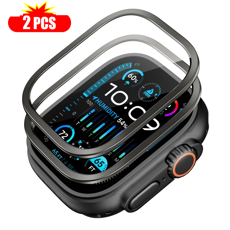 กระจกนิรภัย 2 ชิ้น สำหรับ Appl - Smartwatch Watches Gift For Women บทวิจารณ์และราคา