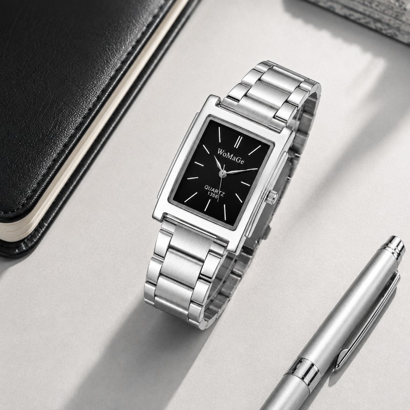 นาฬิกาข้อมือผู้ชายสแตนเลสสตีลส - Smartwatch Casual Watches For Men บทวิจารณ์และราคา