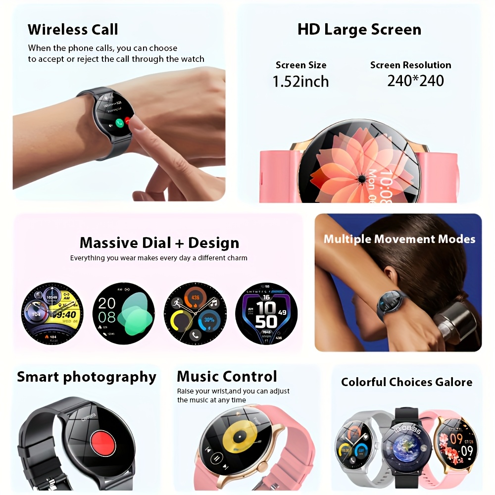 นาฬิกาอัจฉริยะ LAXASFIT Outspo - Smartwatch Watches Gift For Women บทวิจารณ์และราคา
