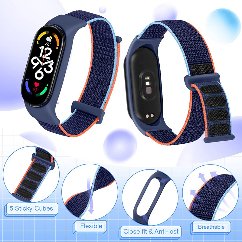 สายไนลอนสำหรับ Xiaomi Mi band  - Tag Watches Smartwatch บทวิจารณ์และราคา